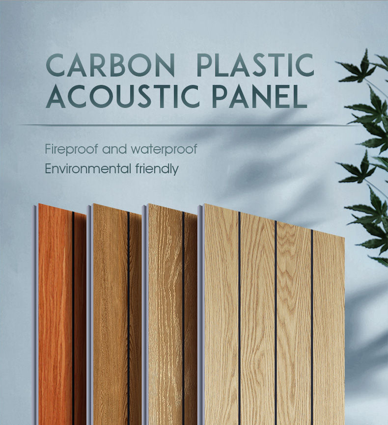 Carbon plastic acoustic panel